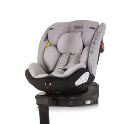 Chipolino Car seat I-SIZE 40-150 cm ISOFIX 360 "TOURINO" ash grey STKTRN02404AS