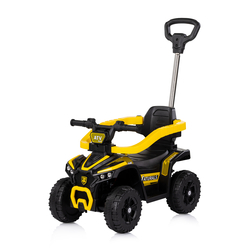 Chipolino Ride on car with handle "ATV" yellow ROCATVH02502YE
