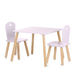 Chipolino Table Set With 2 Chairs MDF pink DIWH02420323