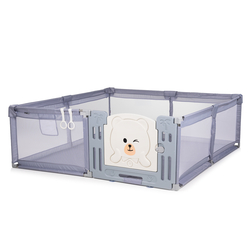 Chipolino Πάρκο Παιχνιδιού Amico 180×200 cm με Πόρτα γκρι KOIAM0251GY