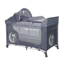 Lorelli Moonlight 2 Plus Παρκοκρέβατο 2 επιπέδων με αξεσουάρ Grey Pandas 10080572362