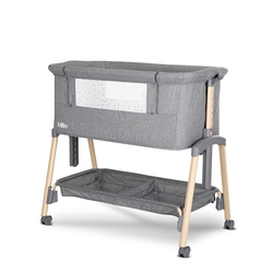 Lorelli Millie Λϊκνο με Πλαϊνό άνοιγμα Στρώμα Τροχούς Grey 10080732506
