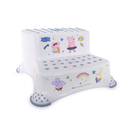 Lorelli DOUBLE STEP STOOL PIGGY NORDIC WHITE 10130920519