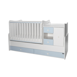 Lorelli BED MINI MAX NEW 190/72 COLOUR WHITE/BABY BLUE 10150500039A