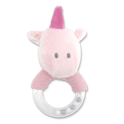 Lorelli Rattle Ring Unicorn Pink Natural (10191360007)