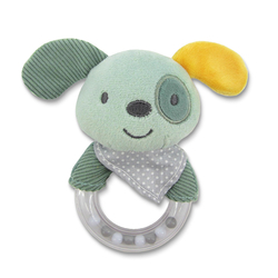 Lorelli Rattle Ring Dog Green Natural (10191360009)