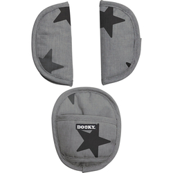 Dooky Shoulder Pads Belt Pads Grey Stars