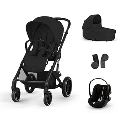 Cybex Balios S Lux Set 4 in 1 BLK Car Seat with Cloud G i-Size Plus Moon Black 70000536