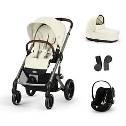 Cybex Balios S Lux Set 4 in 1 TPE Car Seat with Cloud G i-Size Plus Seashell Beige 70000540