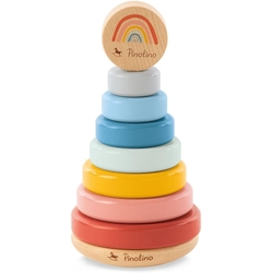 Pinolino Ruby Παιχνίδι Ξύλινη Πυραμίδα 12+μ πολύχρωμο παιχνίδι στοίβαξης