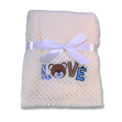 Cangaroo Βρεφική κουβέρτα Freya 110x80 λευκό 3800146263973