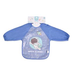 Cangaroo Baby bib with sleeve Tea Time blue 2002 3800146267667