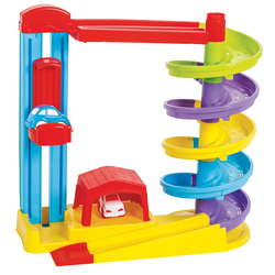 Pilsan Toys Pilsan 07668 Road set with car lift 8693461016424