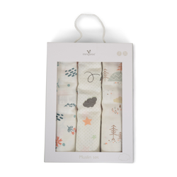 Cangaroo Baby Girl Musline πάνες μουσελίνας 3 τεμάχια - 6601 3800146271381