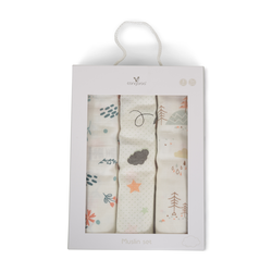 Cangaroo Baby Girl Musline πάνες μουσελίνας 3 τεμάχια - 6601 3800146271381