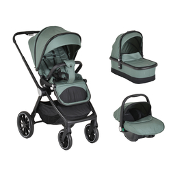Cangaroo Christiano baby stroller 3 in 1 green 3800146236489