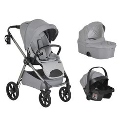 Cangaroo Baby stroller 3 in 1 Unique Silver cloud 3800146236878