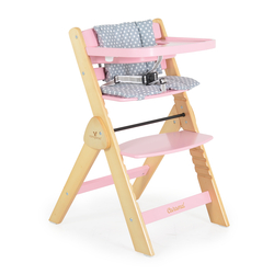 Cangaroo Wooden high chair Caramel pink 3801005152780