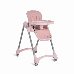 Moni Rico High Chair – 7 Heights, Double Tray, Reclining Back pink 3801005153466