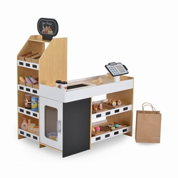 Moni Toys Wooden Play Store – Kids Grocery Shop Role Play Set, EN 71 W10A214 3801005602063