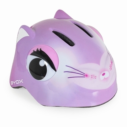 Byox Bicycle Helmet Kati Y26  – Lilac Cat with LED