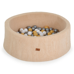 Moni Soft play ball pit Boucle with 200 pcs balls - beige color 3801005602155