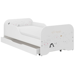 Toddler Miki Children Kids Bed Including Mattress + Drawer 160x80cm - Best Friends
