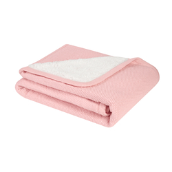 Kikka Boo Knitted sherpa cotton blanket Dream Big Pink 31103010046