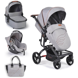Cangaroo Ellada 3 in 1 Σύστημα Μεταφοράς 0+ μηνών Γκρι 3800146235628