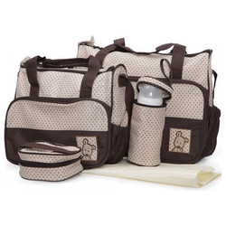 Σετ Τσάντες Αλλαξιέρες Cangaroo Stella Με Θήκη Για Μπιμπερό - Καφέ 3800146260231