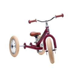 Trybike 2 in 1 Τρίκυκλο που μετατρέπεται σε ποδήλατο ισορροπίας Vintage Κόκκινο Ματ