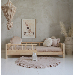 Luletto Basic Bello Παιδικό Κρεβάτι με Πλάτη Ξύλινο Σκανδιναβικού Στυλ