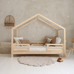 Luletto HOUSEBED FELLO DUO – Παιδικό Κρεβάτι Σπιτάκι με Κεντρική Είσοδο