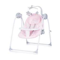 Chipolino Nux 2 in 1 Ηλεκτρικό Μουσικό Ρηλάξ & Κούνια Blush LSHNXU02204BH (Δώρο Super Απαλή Κουβερτούλα)