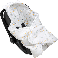 JUKKI Car Seat Blanket with Hood Madam Goose