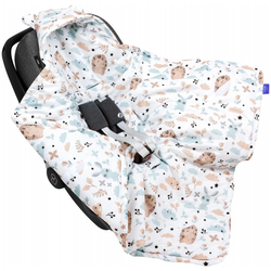 JUKKI Car Seat Blanket with Hood Friends Forever 5904506805051
