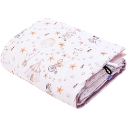 JUKKI Soft Baby Blanket 100x140cm Candy Circus & Heather soft velvet