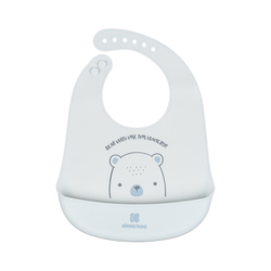 Kikka Boo Silicone Bib 4+ months Bear With Me Blue 31303030044