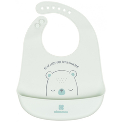 Kikka Boo Silicone Bib 4+ months Bear With Me Mint 31303030043