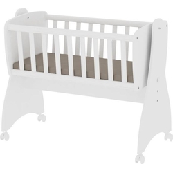 Βρεφικό Ξύλινο Λίκνο Lorelli First Dreams 10150550024 - White (Δώρο Super Απαλή Κουβερτούλα)