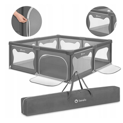 Lionelo Willow XL Παιδικό Πάρκο Δραστηριοτήτων 187x207x68cm Grey Concrete