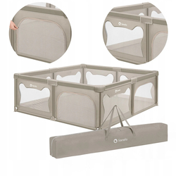 Lionelo Willow XL Παιδικό Πάρκο Δραστηριοτήτων 187x207x68cm Beige Sand