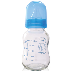 Lorelli Glass Γυάλινο Μπιμπερό 120ml 0+ μηνών Μπλε 1020061