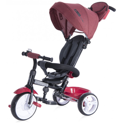 Lorelli Moovo Foldable Children Tricycle with Backrest Red Black Luxe 10050472103
