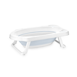 Lorelli Πτυσσόμενη Αντιολισθητική Μπανιέρα 82εκ με αποστράγγιση Cloudy Blue 10130940003