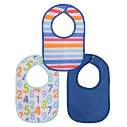 Lorelli Bibs Set of 3 Pieces with Velcro Sticker Boy 10260230002