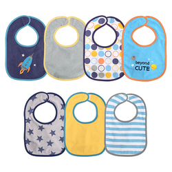 Lorelli Bibs Set of 7 Pieces with Velcro Sticker  Boy 10260240002