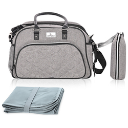 Lorelli Viola Ευρύχωρη Τσάντα Αλλαξιέρα 43x55cm Grey 10040280001