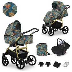 Kunert Mata 3 in 1 Complete Travel System Color Mata-01 Gold Frame