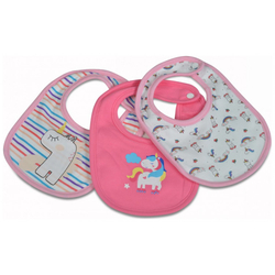 Moni Kay Bibs 3 pcs  0+m Pink 3800146265489